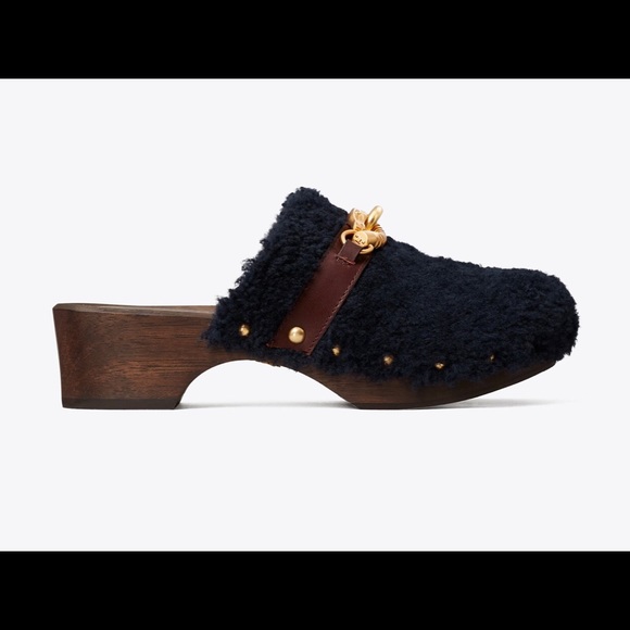 Tory Burch Shearling Clogs - Picture 3 of 8